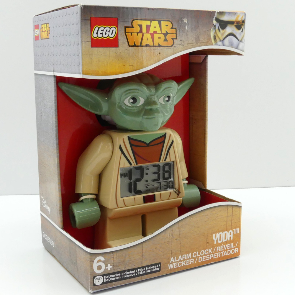 LEGO Star Wars Yoda Alarm Clock Minifigure LCD Lighted Display Boxed